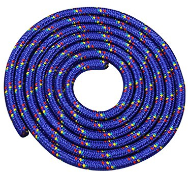 Springseil Kinder und Erwachsene | Schönes Muster | Blau | Seile Schule | Seilspringen Fitness | 3 Meter | Skipping Rope | Jumping Rope
