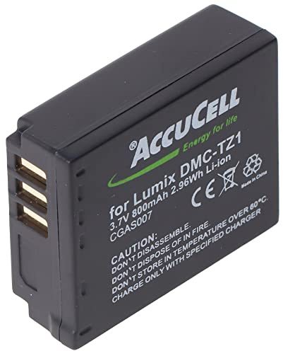 AccuCell Akku kompatibel mit Panasonic CGA-S007,CGR-S007,DMW-BCD10