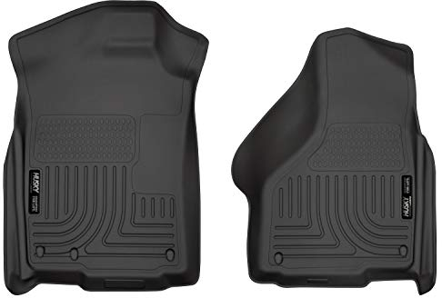 Husky Liners Weatherbeater | Passend für 2002–2018 Dodge Ram 1500 Quad Cab, 2003–2009 Ram 2500/3500 Quad/Mega Cab, 2003–2017 Ram 2500 Standard Cab, Front Floor Einlagen - B Lack, 2 Stück. | 18031