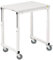 TRESTON SAP-507-3 Tischwagen, Stahlgestell mit laminierter Tischplatte, 70 x 50 x 65 cm