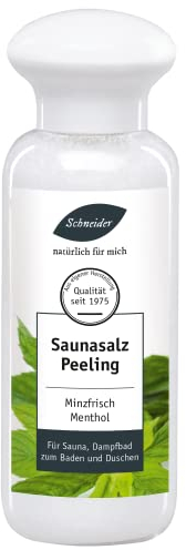 Saunabedarf Schneider - Saunasalz watteweich, Salinensalz Minzfrisch, für Sauna, Dampfbad, Infrarotkabine, Dusche 300g