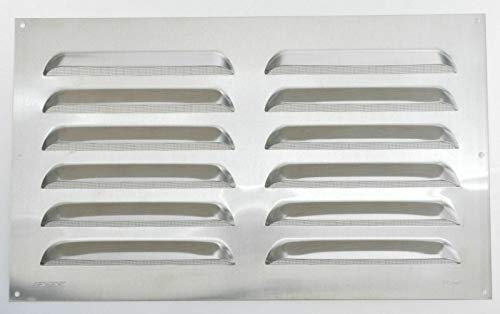Haeusler-Shop - Rejilla de ventilación (aluminio, 20 x 50 cm, con alambre antimosca)