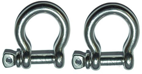 Manille Lyre 5mm Axe Libre (Lot 2 Pièces) INOX 316