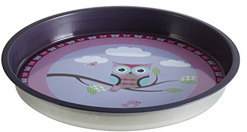 Premier Housewares 507322 Happy Owls - Bandeja para servir, redonda, lata, multicolor, 33 x 33 x 4 cm, 1 unidad