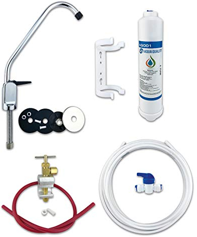 Kit de filtration de l’eau à placer sous l’évier avec robinet et accessoires