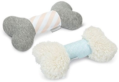 Beeztees Plüschknochen, 20 cm, Weiß