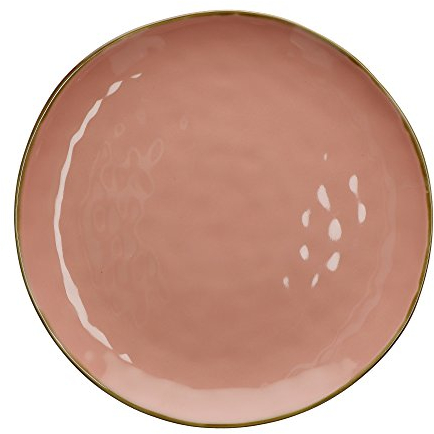 ROSE E TULIPANI Concerto - Bandeja redonda rosa envejecida, 32 cm