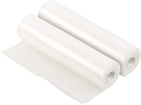 Rosenstein & Söhne Vakuumierrollen: 2 Profi-Folienrollen für Balken-Vakuumierer, 28 x 500 cm (Vakuum-Folie, Folienschlauch für Vakuumierer, Vakuumbeutel)