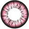 Matlens - Pro Trend Farbige Kontaktlinsen mit Stärke rosa big eyes MARS NPW-A37 2 Linsen 1 Kontaktlinsenbehälter 1 Pflegemittel 50ml