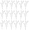EXCEART 100pcs Weihnachten Rentier Basteln Schneemann Basteln Kunststoff Mini Geweih Weiß Dekozweige Weihnachten Handwerk Zubehör