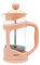 NERTHUS fih 793 Cafetera Francesa de Émbolo, PP/Vidrio de Borosilicato/SS, SALMÓN, 350 ml