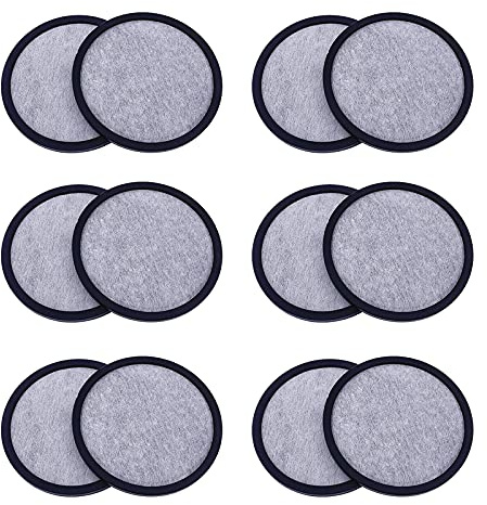 12-Pack Replacement Charcoal Water Filter Discs for Mr. Coffee Brewers Coffee Machines