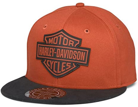 Harley-Davidson Cap Bar & Shield Orange/Schwarz, S (56,8cm)
