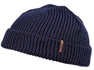 Djinns Mütze SUPER Short Beanie R/L Knit Navy Dunkelblau, Size:OneSize