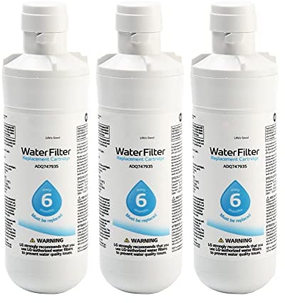 Anwangda Filtro de agua para refrigerador, filtro de agua externo universal para nevera, LT1000P filtro de agua para refrigerador, filtro de agua para el hogar blanco para Kenmore9980 (3 piezas