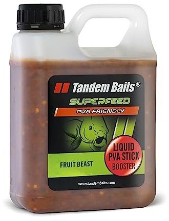 Tandem Baits Karpfen Futter Angelfutter Attraktor SuperFeed Liquid PVA Stick Booster 1000 ml Fruchtbestie