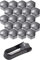 Cerioll 17 mm Mutternabdeckungen, Set mit 20 Sechskant-Reifen Muttern-Abdeckungen, Radmutter Kappe Universal, Radmutterkappen 17mm, Universal Reifen Mutter, Radbolzen Kappen, Rad Mutter Cap (Grau)