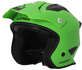 Acerbis Unisex Aria 2206 Jet helmet, Grün, XL EU
