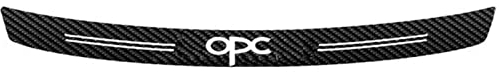 EAGLEG Auto Kohlefaser Stoßstangenschutz Aufkleber, für Op-EL OPC Astra Insignia Corsa Mokka Vectra Meriva Vivaro, Kofferraum Schutzbrett Ladekantenschutz Anti-Kratz Dekoration Zubehör,OPC