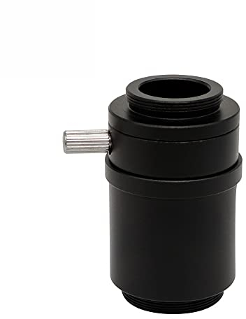 Smicroskop-Zubehör für Erwachsene, Mikroskop-C-Mount-Adapter, 0,5 x 0,35 x 1 x SZMC TV1/2 TV1/3 CTV-Kamera-Adapterobjektiv für Trinokular-Stereo-Mikroskop-Zubehör, Mikroskop (Farbe: 1 x Adapter)