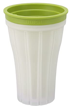 Slushy Cup, Slush Maker Cup,Gobelet Granité, Frozen Magic Slushy Maker Cup 150ml Grande Capacité, Frozen Smoothie Cup, Double Layer Silica Cup, Drink Maker Avec Couvercle Pour L'été(Vert)