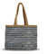 Banzaii borsa donna estiva colorata, borsa mare in paglia intrecciata, interamente realizzata a mano Saint-Tropez Grigio