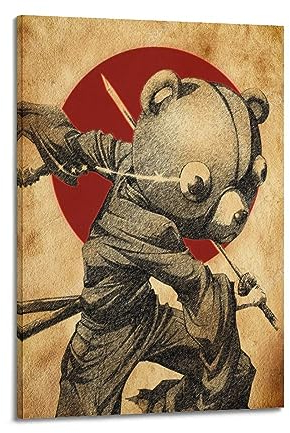 VZRSQZK Anime Afro Samurai Poster Poster Dekorative Malerei Leinwand Wandposter und Kunstdruck Modern Familie Schlafzimmer Dekor Poster 20 x 30 cm