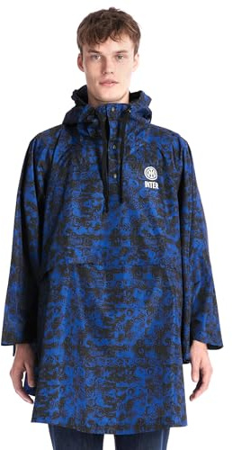 Inter - Giacca/Poncho Impermeabile, Collezione Esclusiva Rain, Unisex-Adulto, Adatta per Tutte le Stagioni e Occasioni, Prodotto Ufficiale