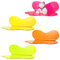 Soaoo Kleine schwebende Regale, Acryl, Neonfarben, bunt, mit Schraube, Wandmontage, für Pflanzen, Spielzeug, Make-up, 4 Stück