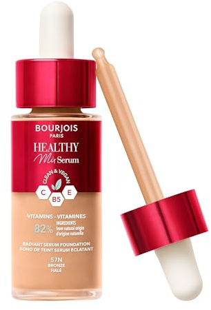 Bourjois Healthy Mix Clean Foundation Serum, 57N, bronzefarben, 30 ml