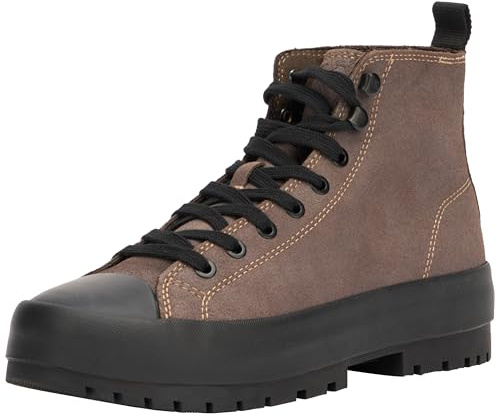 Calvin Klein Jeans Herren Lugged Hybrid HIGH Laceup AUTH YM0YM01092 Sneaker, Braun (Slate Black/Black), 45 EU, Braun Schiefer Schwarz Schwarz, 43 1/3 EU