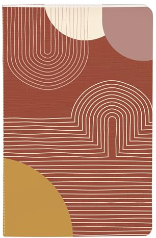 Clairefontaine 116061C Heft 9x14cm 32 Blatt liniert Terracotta sortiert