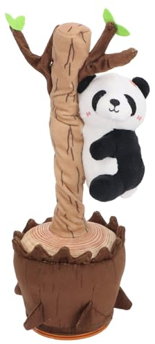 Asixxsix Jouet Imitant, Jouet en Peluche Interactif pour Enfants Chantant Dansant, Conception d'escalade d'arbre, Option de, Matériau en Coton PP (avec Interactif et