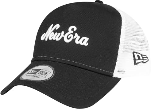 New Era Adjustable Trucker Cap - Retro Brand Script schwarz