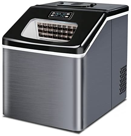 CCYENG Máquinas comerciales de 25 kg, máquina portátil para Hacer encimeras en el hogar, generador de Hielo eléctrico