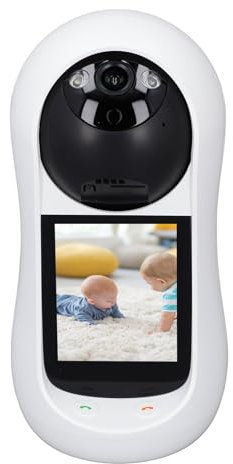 Überwachungskamera für den Innenbereich, 3-MP-Videokamera, Babyphone, Haustierkamera, Zwei-Wege-Video, One-Touch-Anruf, 360-Grad-Ansichtskamera für die Sicherheit zu Hause,