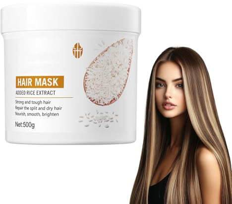 500g Reis-Haar-Maske, Repariert geschädigtes Haar, hair mask | Haarmaske, Reis-Haar-Maske, Repariert geschädigtes Haar, Anti-Trockenheit, Spliss, Verfilzungen und Haarausfall