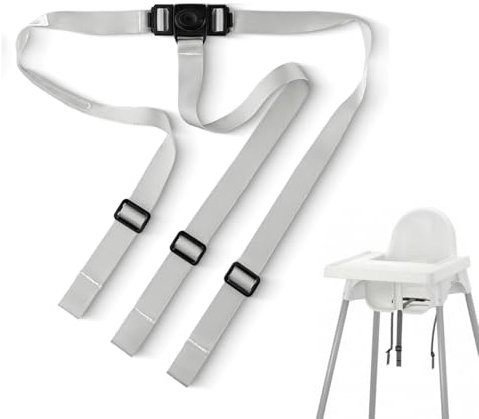 3 Punkt Gurt Sicherheitsgurt, Ersatz-Sicherheitsgurte für Baby Kinderwagen Hochstuhl, Ersatzgurt, Hochstuhl,Verstellbarer Babygurt Kinderwagen und Hochstuhl,Buggy,Ersatz