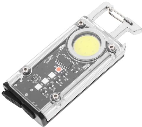 BUGUUYO 1 Ensemble De Lampe De Poche Portable, Porte-clés, Lampe De Poche d'urgence, Lampe De Poche Rechargeable