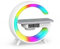 Smiling Shark Lichtwecker, Intelligente Wecker Licht Atmosphärenlicht 10 Modus mit Kabelloses Ladegerät & Bluetooth Lautsprecher Taste Steuerung Sonnenaufgang Licht Wecker für Wohnzimmer