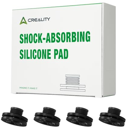 Creality Lot de 4 Amortisseurs en Silicone pour Imprimante 3D - Pieds de Réduction du Bruit Très Flexibles avec Ventouse - Support Antidérapant Stable - Certifié ROHS/SGS