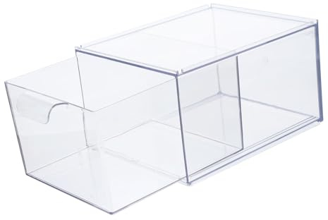 Aufbewahrungsbox 1 Stück Transparente, für Schmuckzubehör, Stapelbar, Pet