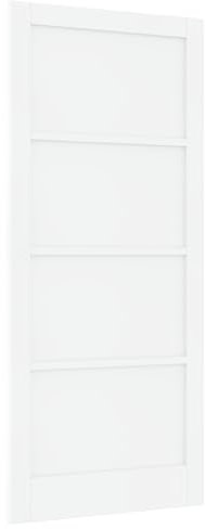 vidaXL Puerta Interior ORKDAL Blanca 93x211x4 cm de Madera Maciza de Pino