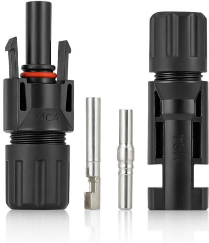 2 Paar MC4 Stecker Set (m/w) – für Balkonkraftwerk, kompatibel mit Solarkabel 4mm² 6mm² – Solarstecker für Photovoltaik, PV Anlage – wasserdicht IP67 - CLANDRAS