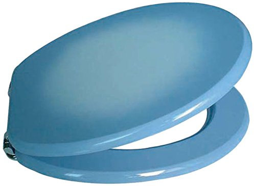 MSV 140011 Abattant WC MDF/Inox, Bleu