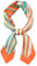 ANDANTINO Schal aus 100 % Maulbeerseide, leicht, quadratisch, 53,3 cm, atmungsaktiv, digital bedruckt, mit Geschenkverpackung, Bunte Streifen, Medium