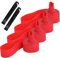 QitinDasen 4Pcs Premium PVC Fahrradreifen Felgenband, 700C Mountainbike Reifen Liner, Pannenschutz Felgenband mit 2Pcs Fahrrad Reifenheber (Rot)