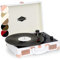 Auna Vinyl Record Player, Retro Vintage USB Turntable with Speakers, Home Audio Stereo System