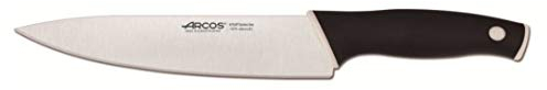Arcos Serie Dúo - Cuchillo Cocinero - Hoja de 200 mm - Mango Color Negro Blanco