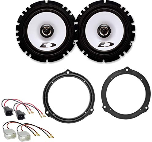 Lautsprecher Einbauset kompatibel mit Ford Focus 2 sowie C-Max und Kuga hinten Alpine SXE-1725S 16,5 cm Koaxial 2-Wege